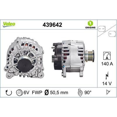 Valeo Alternator for Audi A4(8K)/A5 (8T/8F) - 03G903016G