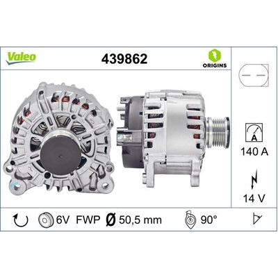 Valeo Alternator for VW CSHA AMAROK - 03L903024S