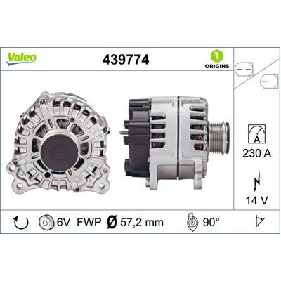 Valeo Alternator for VW TOUAREG(7P) 150/ - 059903023L