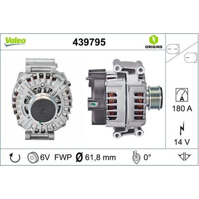 Valeo Alternator for VW A4/Q5 (180A) - 06E903018L