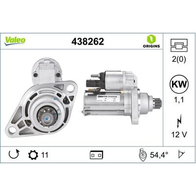 Valeo Stater Motor for Mercedes-Benz for GOLF 1.2 - 0AM911023K