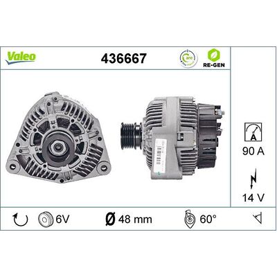 Valeo Alternator for Mercedes-Benz  W202/W210 C124/S - 101544602