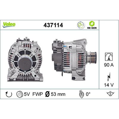 Valeo Alternator for Mercedes-Benz W168 M166 - 111548202