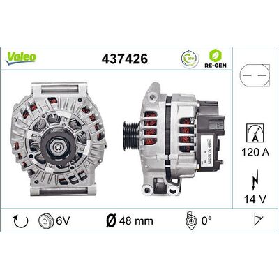 Valeo MM Alternator R50 R52 R53 - 12317515426