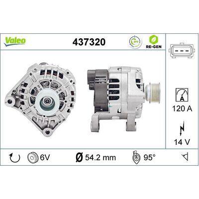 Valeo Alternator for BMW E46 M3 - 12317830791