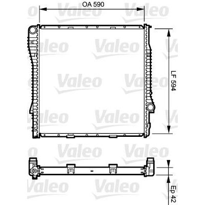 Valeo Radiator for BMW E53 X5 3.0/4.4i AUT - 17101439101