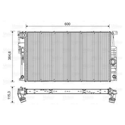 Valeo Radiator for BMW F20/F30 N20/N55 - 17117618807