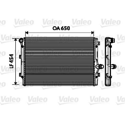 Valeo Radiator for VW GOLF5 BUB/BKD JETT - 1K0121251N