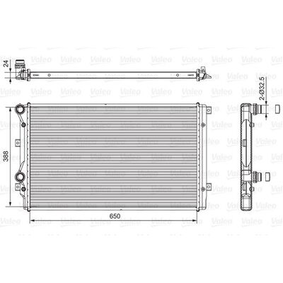 Valeo Radiator for VW GOLF 5 BKC/BXE - 1K0121253AA