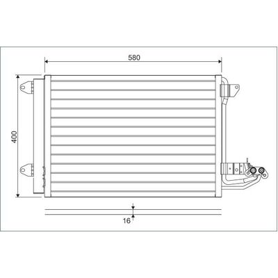 Valeo Condensor for VW G5/JETTA/A3/EOS A - 1K0820411P