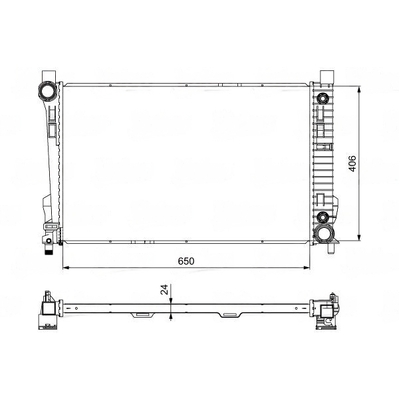 Valeo Radiator for Mercedes-Benz W203/209 - 2035000503