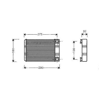 Valeo Heater Core for Mercedes-Benz W203/209/230/463 - 2038300161