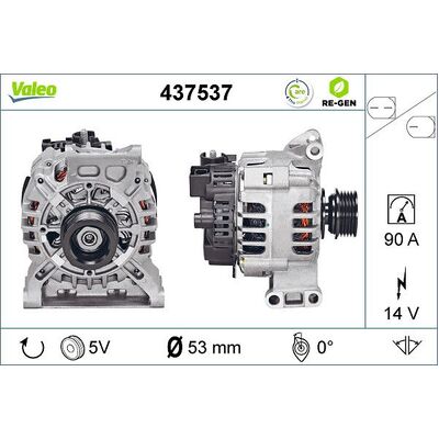 Valeo Alternator for Mercedes-Benz 169/245  A150/170 - 2661541202