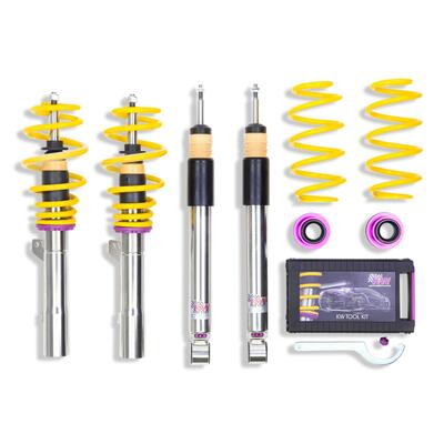 KW Coilover suspension V3 inox (incl. deactivation for electronic dampers) AUDI A3 Convertible (8V7,