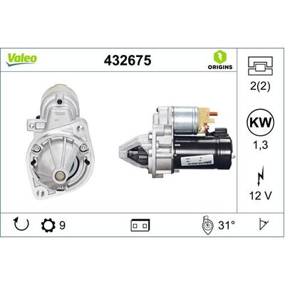 Valeo M STARTER MOTOR M111 - 432675