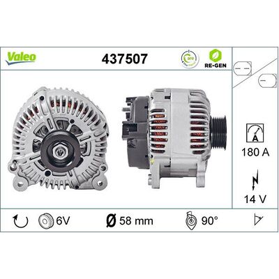 Valeo Alternator for VW A6(4F) 3.0TDI - 439527