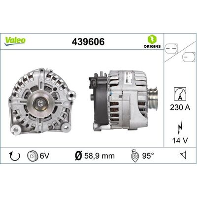 Valeo Alternator for BMW E70 3.0sd 220A - 439606