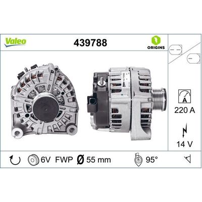 Valeo Alternator for BMW F20 118D - 439788