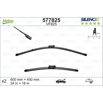 Valeo Valeo Wiper Blade Set for Octavia - VM825 - 577825