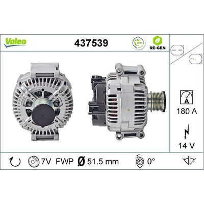 Valeo Alternator for Mercedes-Benz ML W164 320CDI - 6421540402