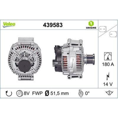 Valeo Alternator for Mercedes-Benz 164/251 DIESEL - 6421540502