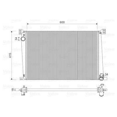 Valeo MM RADIATOR R55 R56 COOPER - 735480