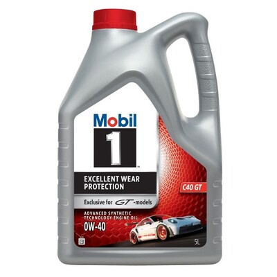 Mobil 1 C40 GT 0W-40 Full Synthetic Engine Oil 5L - 8074425