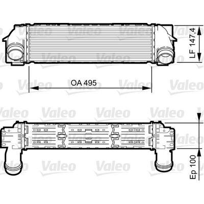 Valeo Intercooler for BMW F25/F26 N55 - 818253