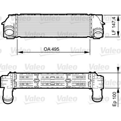 Valeo Intercooler for BMW F25 6 CYL - 818254