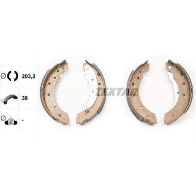 TEXTAR Brake Shoes  - 91048000