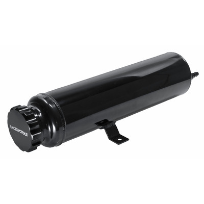 Raceworks 2L Black Radiator Overflow Tank Od 89mm H 360mm - ALY-071BK