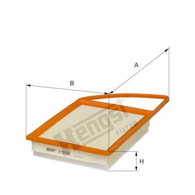 Hengst Filter Air Filter - E1036L