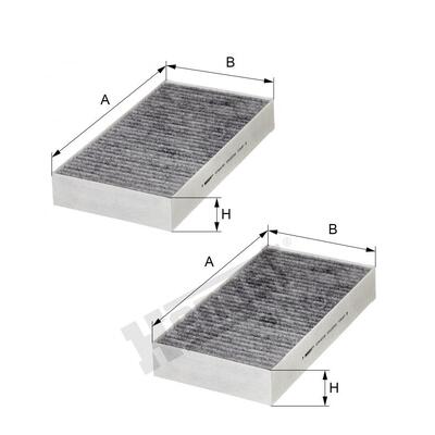 Hengst Cabin AIr Filter  - E2912LC01-2