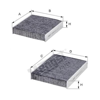 Hengst Filter Cabin Air Filter - E2967LC2