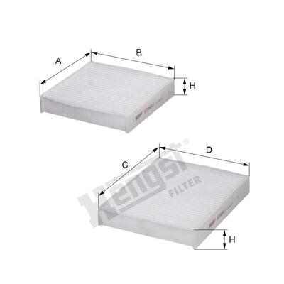 Hengst Filter Cabin Air Filter - E2967LI2