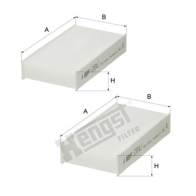 Hengst Filter Cabin Air Filter - E3934LI2