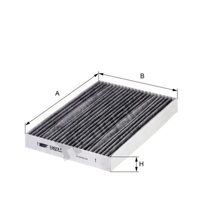 Hengst Filter Cabin Air Filter - E4927LC