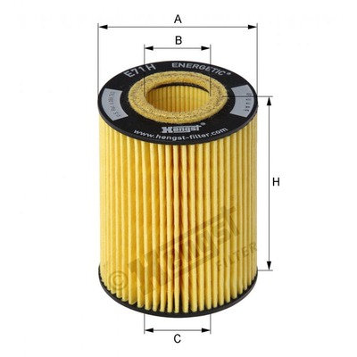 Hengst Filter Oil Filter - E71HD141