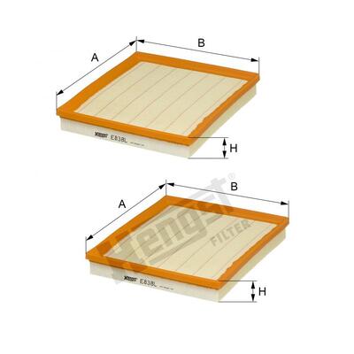 Hengst Filter Air Filter - E838L2