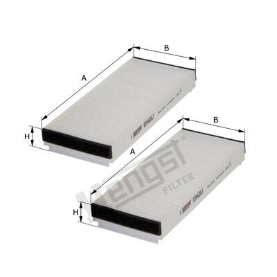 Hengst Filter Cabin Air Filter - E942LI2