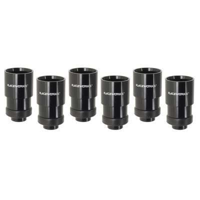 Raceworks 6pk Lower Adaptor with Square Seal suit Bosch Extended Nose - INJectors FSA-501BK-6