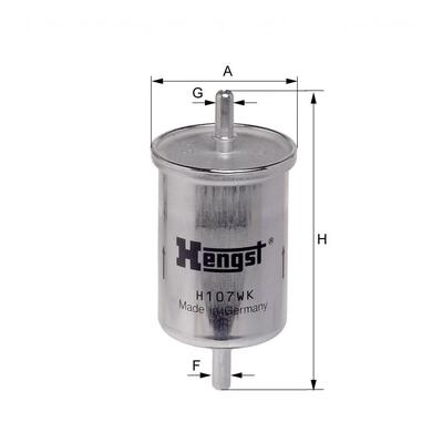 Hengst Filter Fuel Filter - H107WK