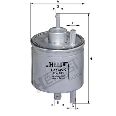 Hengst Filter Fuel Filter - H114WK