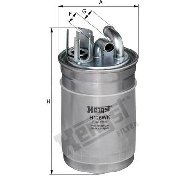 Hengst Filter Fuel Filter - H126WK