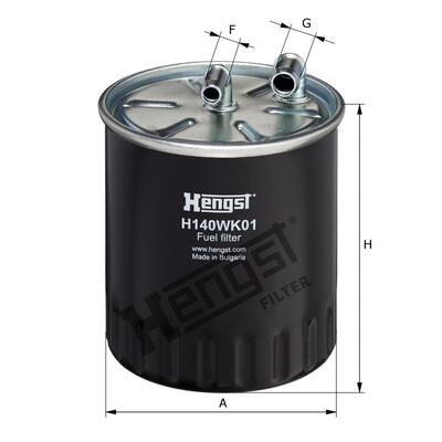 Hengst Filter Fuel Filter - H140WK01