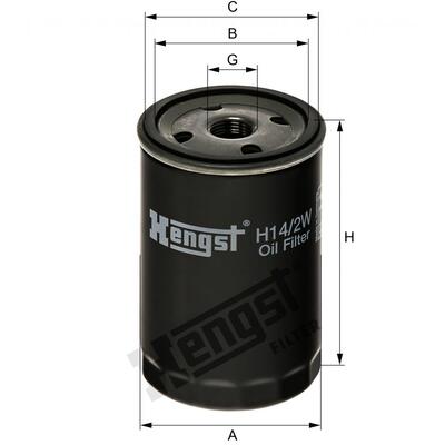 Hengst Filter Oil Filter - H142W