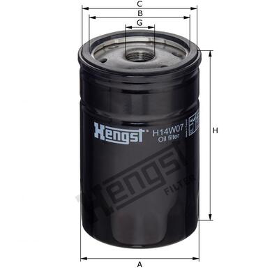 Hengst Filter Oil Filter - H14W07