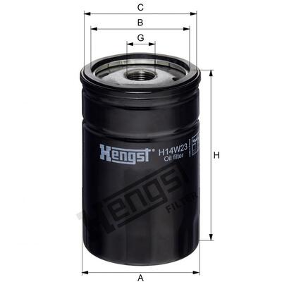 Hengst Filter Oil Filter - H14W23