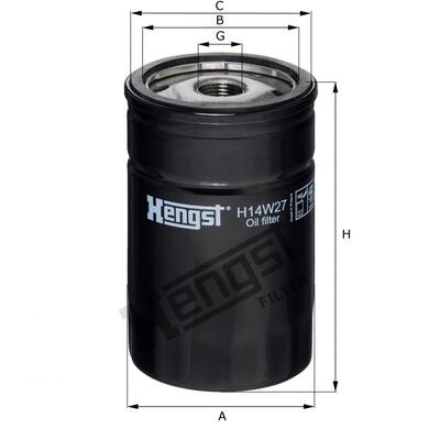 Hengst Filter Oil Filter - H14W27