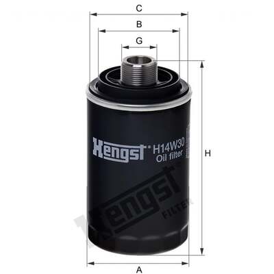 Hengst Filter Oil Filter - H14W30